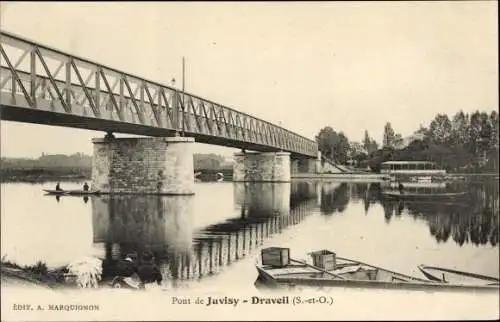 Ak Draveil Essonne, Pont de Juvisy