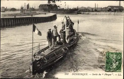 Ak Dunkerque Dünkirchen Nord, Freilassung des Seal-U-Bootes