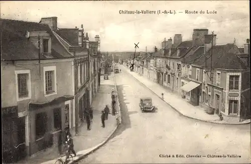 Ak Château de la Vallière Indre et Loire, Route du Lude