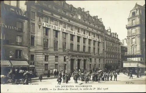 Ak Paris, 1. Mai 1906, La Bourse du Travail