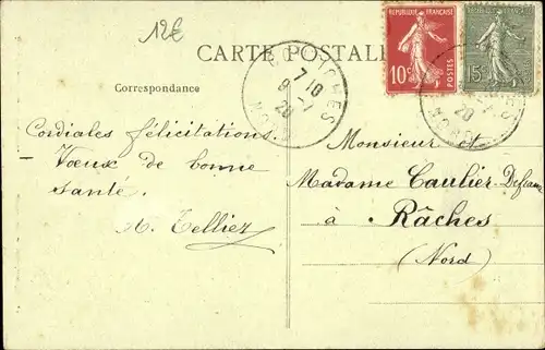 Ak Coutiches Nord, Kirche, Denkmal