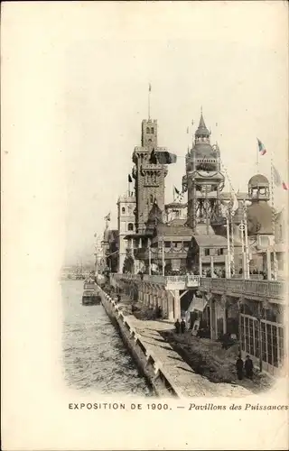 Ak Paris, Ausstellung 1900, Pavillons der Mächte