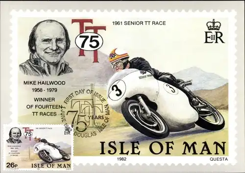 Maximum Ak Isle of Man, 75. Jahrestag der Isle of Man TT-Motorradrennen 1982