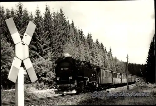 Ak Deutsche Eisenbahn, Dampflok, Gut angekommen