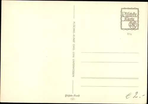 Scherenschnitt Ak Plischke, Georg, Schreib in das Band hinein, Engel