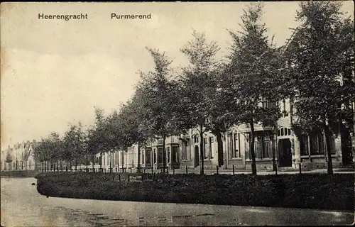 Ak Purmerend Nordholland Niederlande, Heerengracht