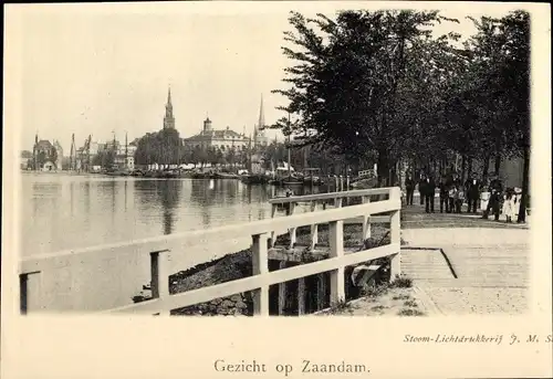 Ak Zaandam Zaanstad Nordholland, Straße, Brücke