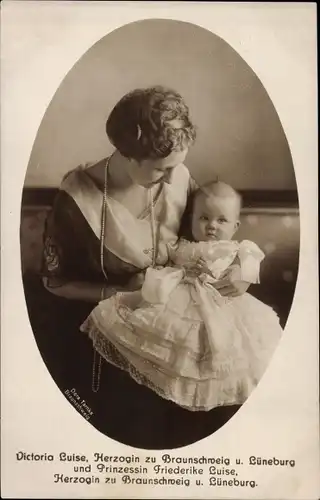 Ak Herzogin Viktoria Luise zu Braunschweig und Lüneburg, Prinzessin Friederike Luise