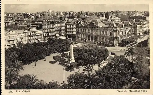 Ak Oran Algerien, Place du Maréchal Foch