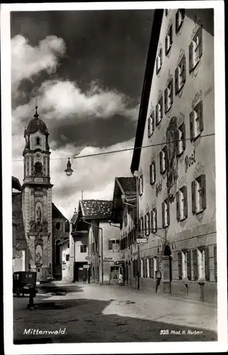 Ak Mittenwald in Oberbayern, Kirche