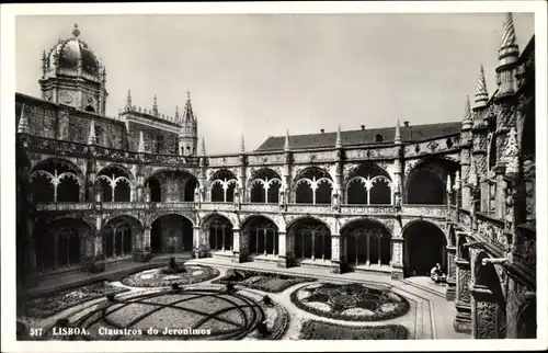 Ak Lisboa Lissabon Portugal, Jeronimos-Kreuzgang