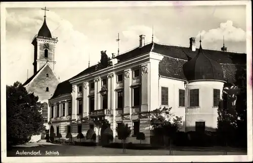 Ak Aulendorf in Württemberg, Schloss mit Kirche