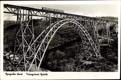 Ak Solingen im Bergischen Land, Müngstener Brücke