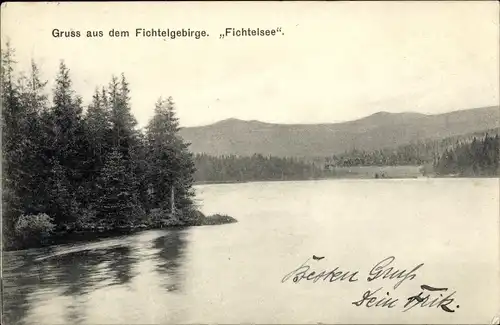 Ak Fichtelberg im Fichtelgebirge Oberfranken, Fichtelsee