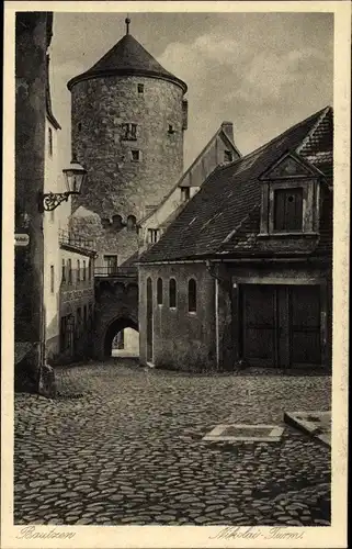 Ak Bautzen in der Oberlausitz, Nikolai-Turm
