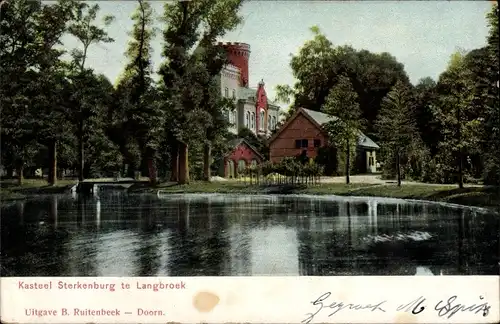 Ak Langbroek Utrecht Niederlande, Schloss Sterkenburg