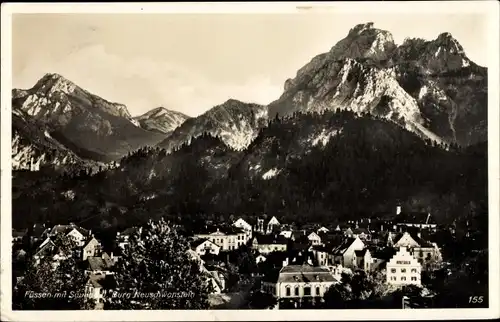 Ak Füssen im Ostallgäu, Burg Neuschwanstein