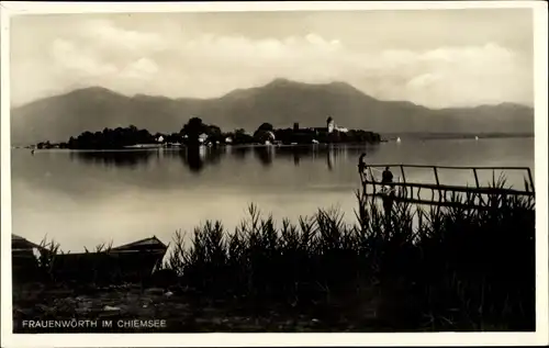 Ak Frauenwörth Insel Frauenchiemsee Chiemsee, Panorama