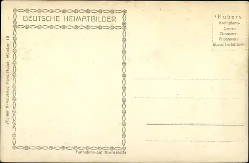 Ak Grainau in Oberbayern, Eibsee, Zugspitze, Riffelwand, Boot