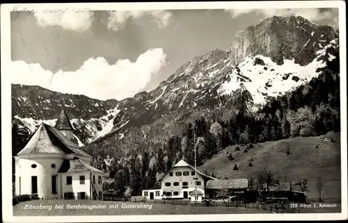 Ak Ettenberg Marktschellenberg in Oberbayern, Unterberg, Wallfahrtskirche