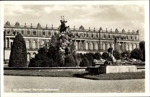 Ak Herrenchiemsee Herreninsel Chiemsee Oberbayern, Schloss