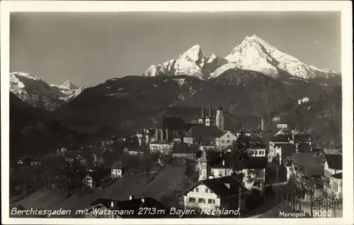 Ak Berchtesgaden in Oberbayern, Watzmann, Panorama