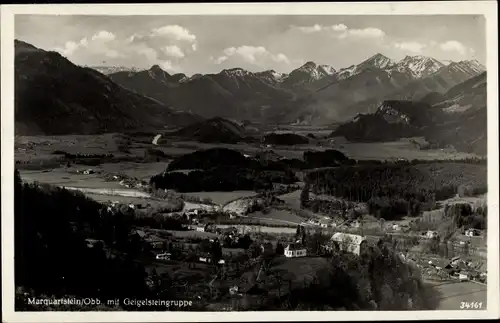 Ak Marquartstein im Chiemgau Oberbayern, Panorama, Geigelsteingruppe