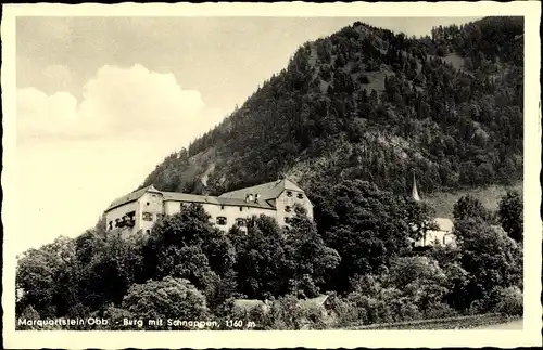 Ak Marquartstein im Chiemgau Oberbayern, Burg, Schnappen