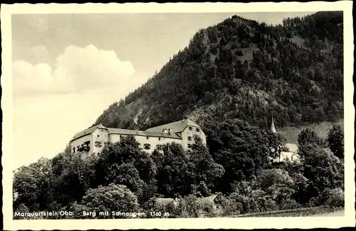 Ak Marquartstein im Chiemgau Oberbayern, Burg, Schnappen