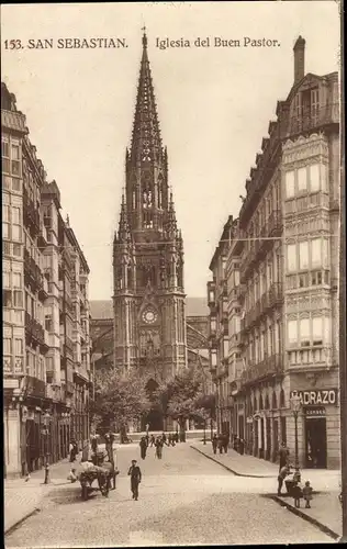 Ak Donostia San Sebastián Baskenland, Kirche des Guten Hirten