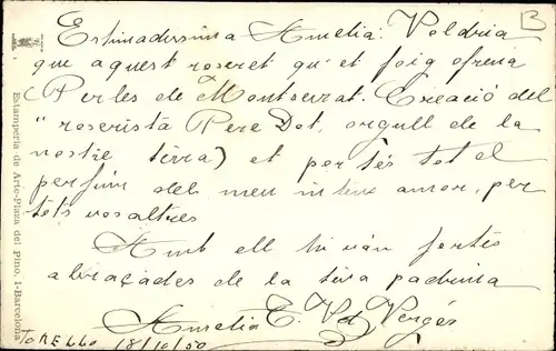 Ak Barcelona Katalonien Spanien, Jungfrau von Montserrat