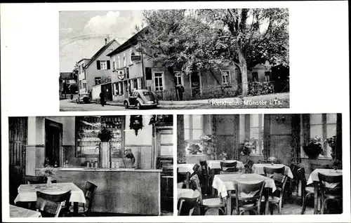 Ak Münster Kelkheim im Taunus, Gasthaus zum Hohenstaufen