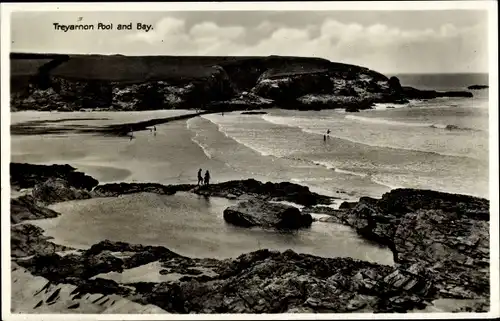 Ak Padstow Cornwall, Treyarnon Pool und Bucht