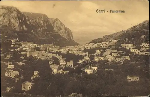 Ak Capri Neapel Campania, Panorama