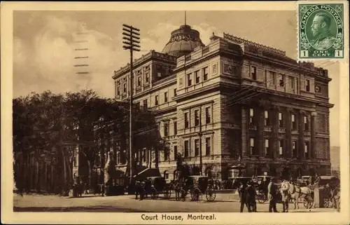 Ak Montreal Québec Kanada, Gerichtsgebäude