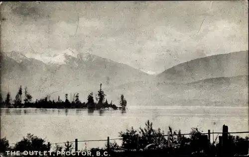 Ak Proctor North Carolina USA, Landschaftsbild