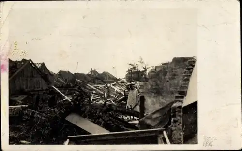 Ak Borculo Berkelland Gelderland, Stormramp 1925, Zerstörungen der Sturmkatastrophe