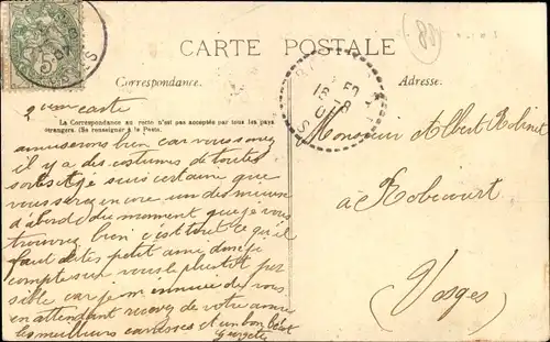 Ak Lamarche Lothringen Vosges, Rue de France et Faubourg de France