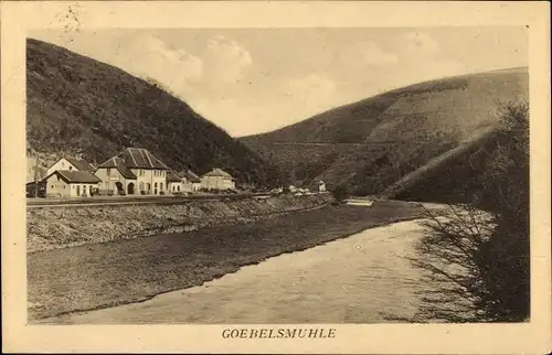 Ak Goebelsmühle Bourscheid Luxemburg, Teilansicht