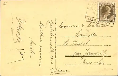 Ak Goebelsmühle Bourscheid Luxemburg, Teilansicht