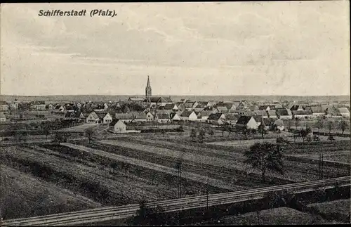 Ak Schifferstadt in der Pfalz, Totalansicht