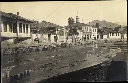 Foto Ak Prilep Mazedonien, Straßenpartie