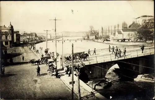 Foto Ak Prilep Mazedonien, Stadtansicht, Brücke