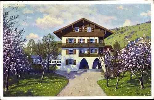 Ganzsachen Ak Oberammergau, Passionsspiele 1930, Haus Alois Lang, PP 120 C 106