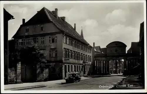 Ak Oehringen Öhringen im Hohenlohekreis Württemberg, Oberes Tor, Gasthaus