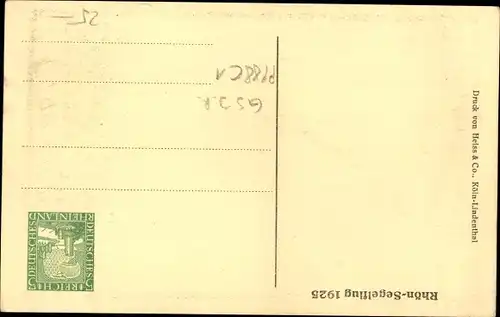 Ganzsachen Ak Rhön-Segelflug 1925, PP 88 C 1