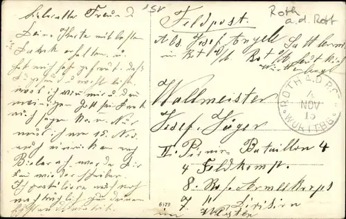 Foto Ak Rot an der Rot in Württemberg, Baustelle, Kirchturm, Arbeiter