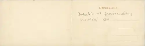 Klapp Ak Düsseldorf am Rhein, Industrie und Gewerbeausstellung 1902, Panorama