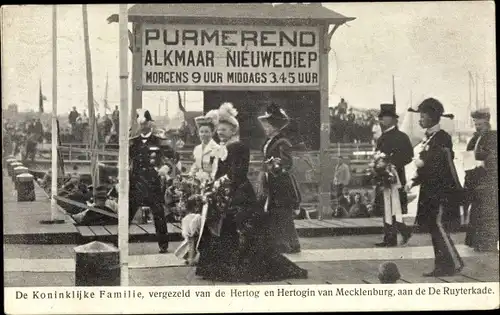 Ak 's Gravenhage Den Haag Südholland, Heinrich zu Mecklenburg, Wilhelmina, Ruyterkade