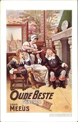 Ak Reklame, Oude Beste Genever, Louis Meeus